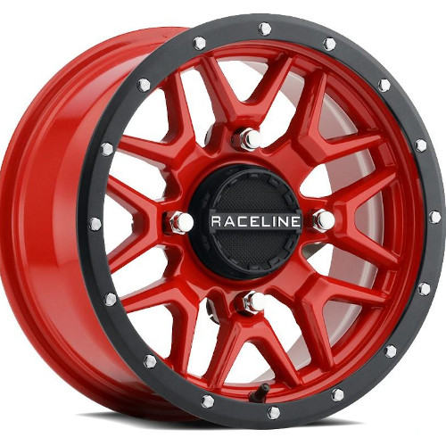 Raceline A94R UTV Krank Simulated Beadlock Red - NO RETURNS!