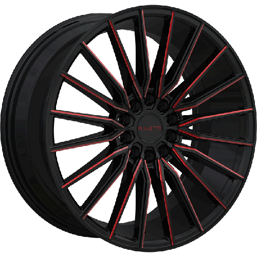 Ravetti M18 Black With Red Milled Accents Photo