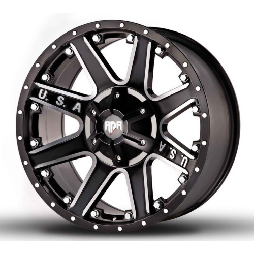 Red Dirt Road RD04 Gloss Black Milled w/ Milled Lip - Part Number WRDW004S19O10P023F305C23 Red Dirt Road RD04 Gloss Black Milled w/ Milled Lip Photo