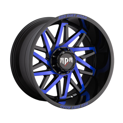 Red Dirt Road RD28 Black Machined w/ Blue Tint