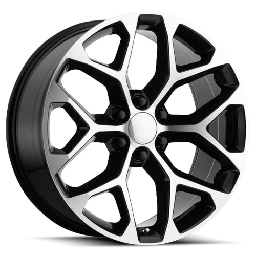 Replica Wheels Rs12 Black Machined