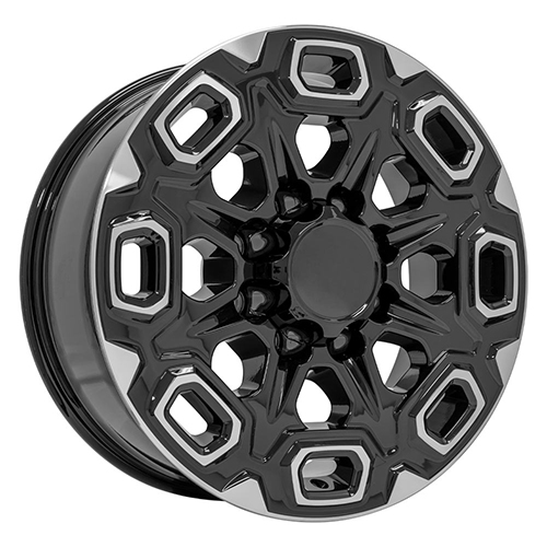 OE Wheels Chevrolet Silverado 2500/3500 CV64A Black Machined Photo