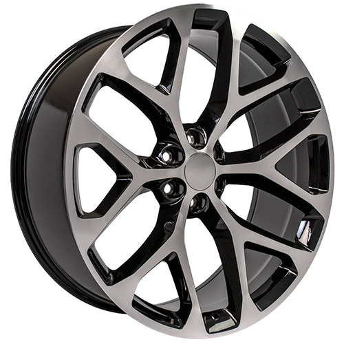 OE Wheels Chevrolet Silverado CV98 Black Machined - Part Number CV98-26100-6550-25MB OE Wheels Chevrolet Silverado CV98 Black Machined Photo