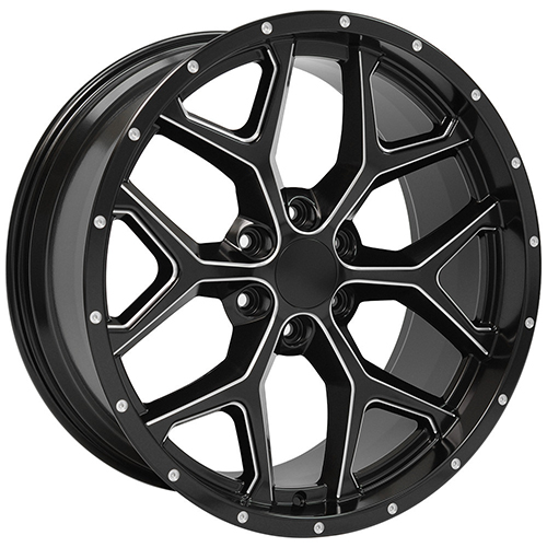 OE Wheels Chevrolet Silverado CV98 Satin Black Milled Photo