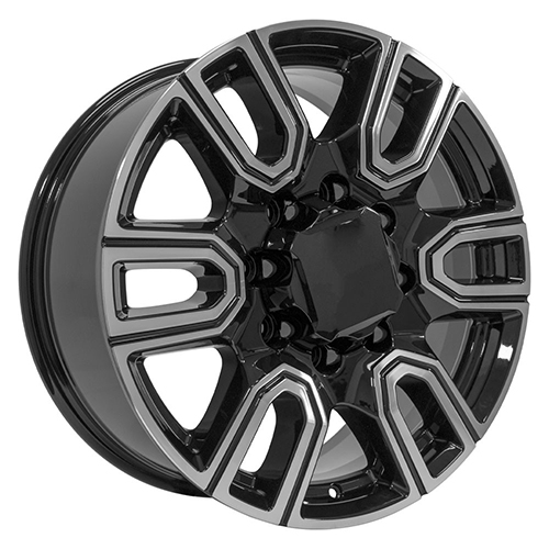 OE Wheels GMC Sierra 2500/3500 CV96A Black Machined Photo