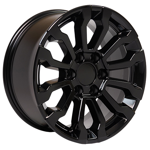 OE Wheels GMC Sierra CV35 Gloss Black - Part Number CV35-18085-6550-24B OE Wheels GMC Sierra CV35 Gloss Black Photo