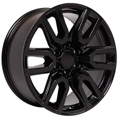 OE Wheels GMC Sierra CV36 Gloss Black - Part Number CV36-20090-6550-24B OE Wheels GMC Sierra CV36 Gloss Black Photo