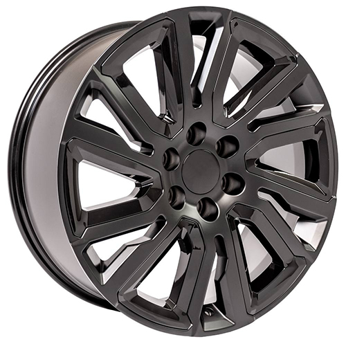 OE Wheels GMC Sierra CV39 Satin Black W/ Gloss Black - Part Number CV39-22090-6550-28B1-ib OE Wheels GMC Sierra CV39 Satin Black W/ Gloss Black Photo