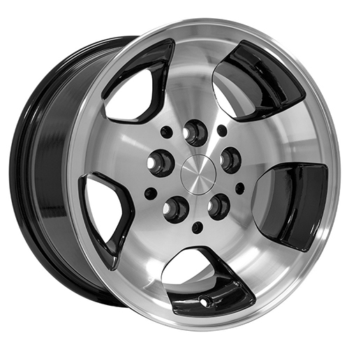 OE Wheels Jeep Wrangler JP08 Black Machined Photo