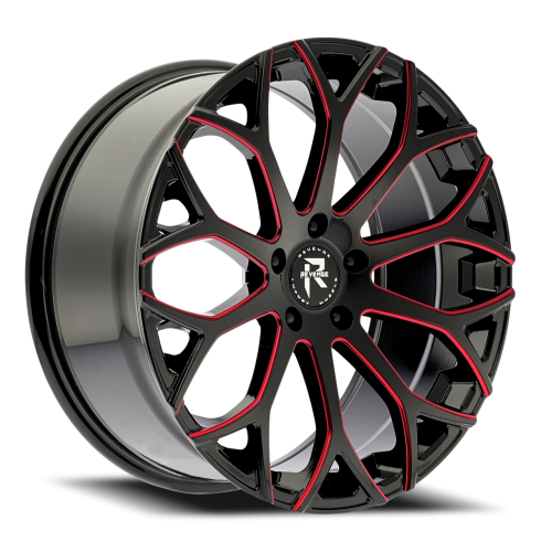 Revenge Rl105 Black Milled W/ Red Tint