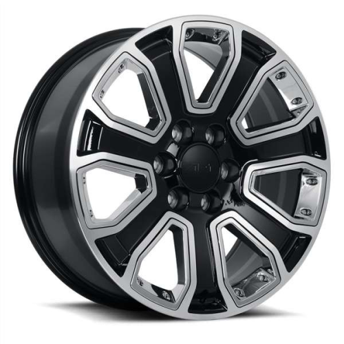 Revenge Rs07 Black Machined w/ Chrome Inserts - Part Number RS07-2290655+31BM/CI Revenge Rs07 Black Machined w/ Chrome Inserts Photo