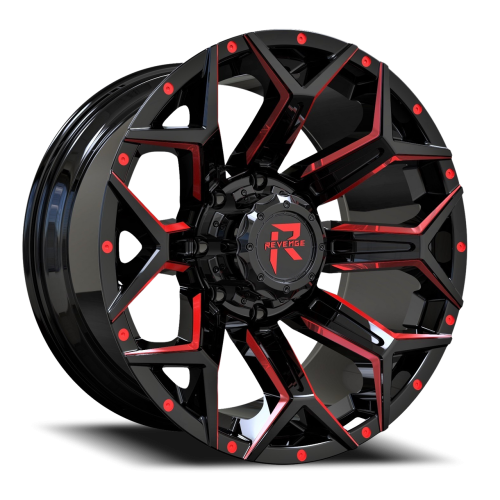 Revenge Rv202 Black Milled w/ Red Tint - Part Number RV202-201051271397-19BRW Revenge Rv202 Black Milled w/ Red Tint Photo