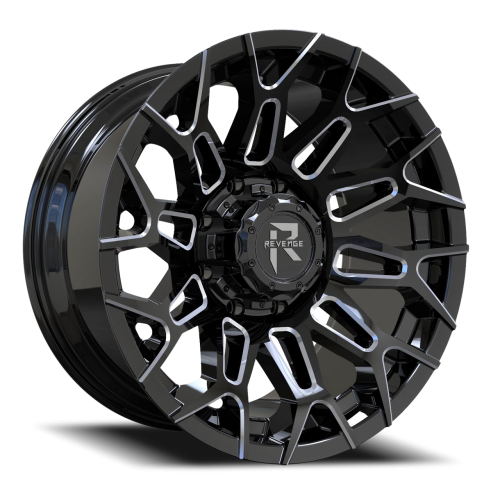 Revenge Rv203 Black Milled - Part Number RV203-201051271397-19BMW Revenge Rv203 Black Milled Photo