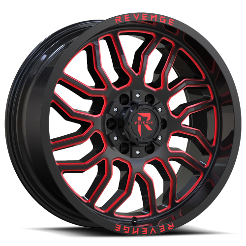 Revenge Rv205 Black Milled w/ Red Tint Photo