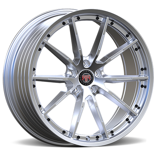 Revolution Racing RF1 Silver W/ Black Rivets - Part Number RF1-2010520R+30S Revolution Racing RF1 Silver W/ Black Rivets Photo