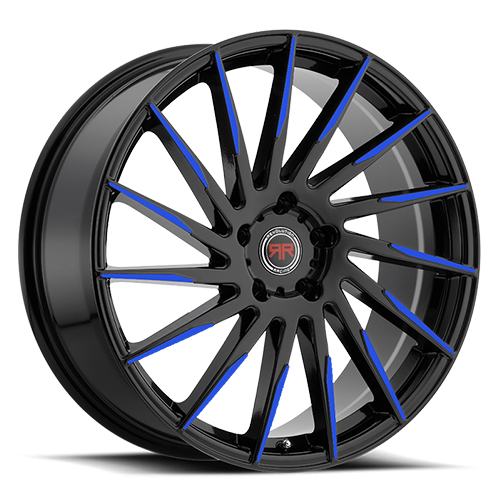 Revolution Racing RR15 Black W/ Blue Spoke Accents - Part Number RR15-18851143+40BB Revolution Racing RR15 Black W/ Blue Spoke Accents Photo