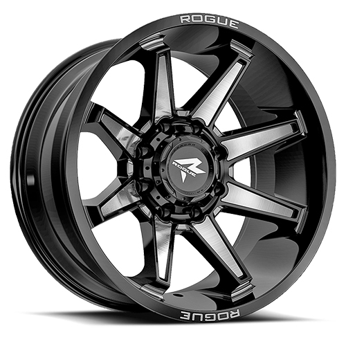 Rogue Truck 754 Wrath Gloss Black Milled - Part Number 754BM-010127-24 Rogue Truck 754 Wrath Gloss Black Milled Photo