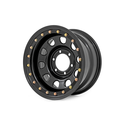 Rough Country Steel Simulated Beadlock Black - Part Number RC51-5165SL Rough Country Steel Simulated Beadlock Black Photo
