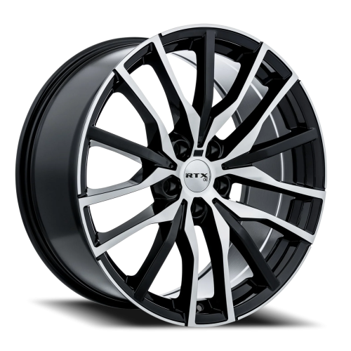 Rtx Passau Gloss Black Machined Face - Part Number 507408 Rtx Passau Gloss Black Machined Face Photo