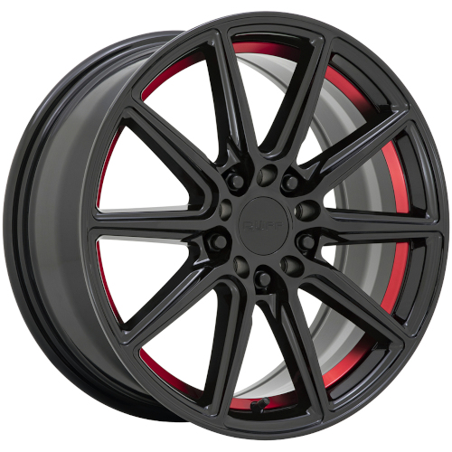 Ruff Racing Throttle Gloss Black Machined W/ Red Lip - Part Number 1775RDT385D20R76 Ruff Racing Throttle Gloss Black Machined W/ Red Lip Photo