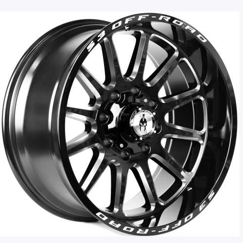 S3 Off-Road 303 Gloss Black Milled Photo