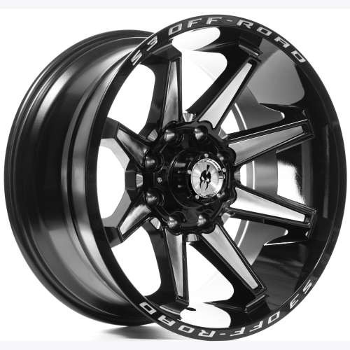 S3 Off-Road 304 Gloss Black Machined Photo