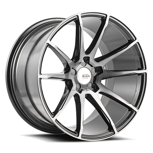 Savini BM12 Gloss Black Double Dark Tint - Part Number BM12-20100000D1557-5x4.25-ET40 Savini BM12 Gloss Black Double Dark Tint Photo