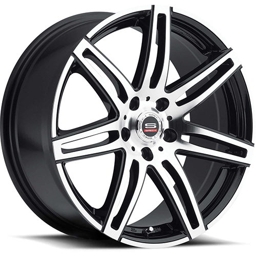 Spec-1 SP-24 Gloss Black Machined - Part Number SP24Y17751638GBM Spec-1 SP-24 Gloss Black Machined Photo