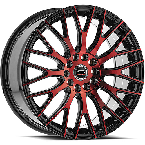 Spec-1 SP-55 Gloss Black Red Machined - Part Number SP-5520852338GBR Spec-1 SP-55 Gloss Black Red Machined Photo
