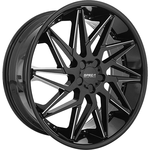 Spec-1 SPL-003 Gloss Black Milled - Part Number SPL00324901635GBML Spec-1 SPL-003 Gloss Black Milled Photo