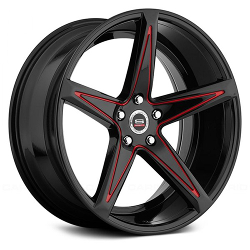 Spec-1 SPM-78 Gloss Black W/ Red Accents - Part Number SPM78201051638GBRL Spec-1 SPM-78 Gloss Black W/ Red Accents Photo