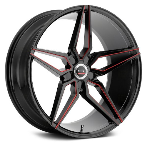 Spec-1 SPM-81 Gloss Black Red Line - Part Number SPM81201054020GBRL-DT5X127 Spec-1 SPM-81 Gloss Black Red Line Photo