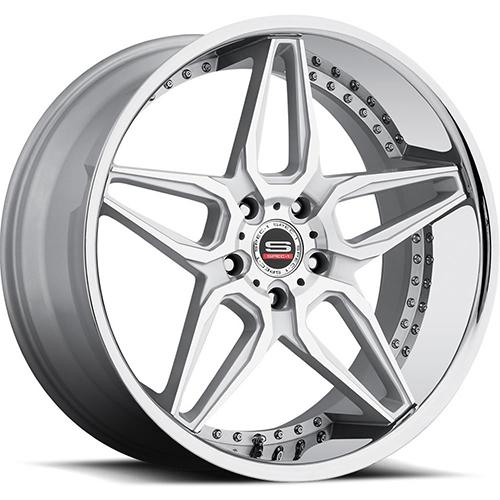 Spec-1 SSL-301 Brushed Silver Chrome Lip - Part Number A0076-22905BL+38SM-DT 5X114.3 Spec-1 SSL-301 Brushed Silver Chrome Lip Photo
