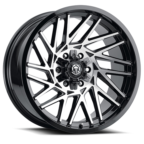 Terra Offroad TR-9 Gloss Black W/ Machined Face - Part Number TR9-2010XX-25PBF Terra Offroad TR-9 Gloss Black W/ Machined Face Photo