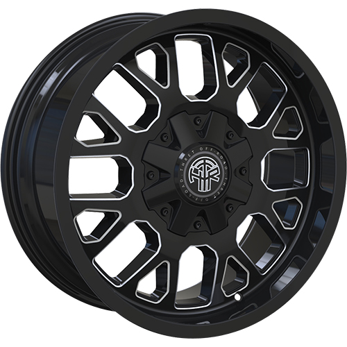 Thret Offroad Attitude 802 Gloss Black Milled