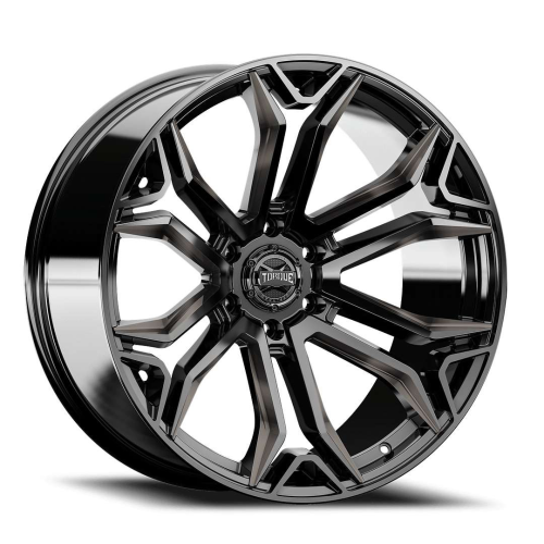 Torque Wheels Tw436C Recluse Gloss Black Milled w/ Dark Tint Photo