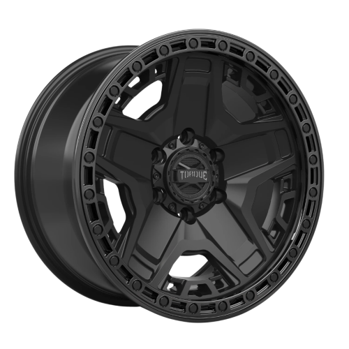 Torque Wheels Tw448R Blackhawk Satin Black w/ Gloss Black Lip - Part Number TW448R-17907337-12 Torque Wheels Tw448R Blackhawk Satin Black w/ Gloss Black Lip Photo