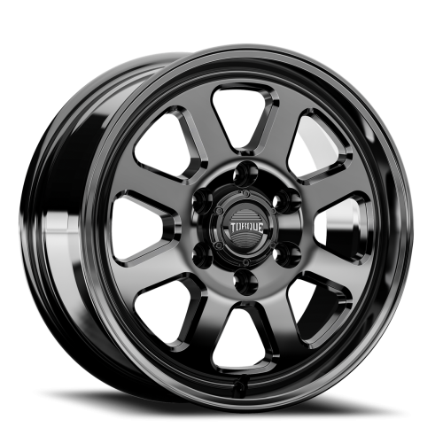 Torque Wheels Tw530R Navigator Gloss Black w/ Milled Spokes - Part Number TW530R-16706313+38 Torque Wheels Tw530R Navigator Gloss Black w/ Milled Spokes Photo