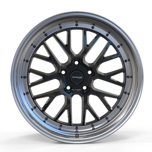 Traklite Wheels Turbulance Gloss Black w/ Polished Lip