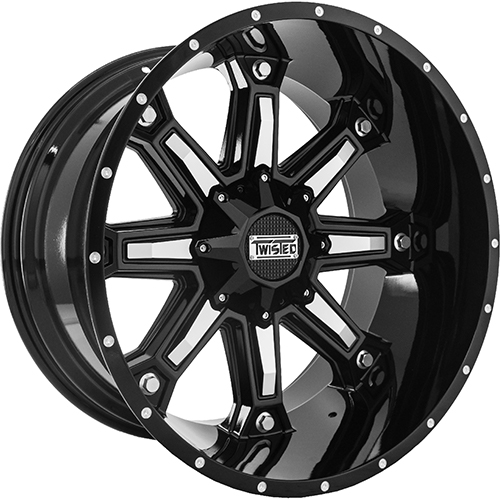 Twisted Offroad Wraith T-23 Black Machined - Part Number T-23201051397150-12GBM Twisted Offroad Wraith T-23 Black Machined Photo