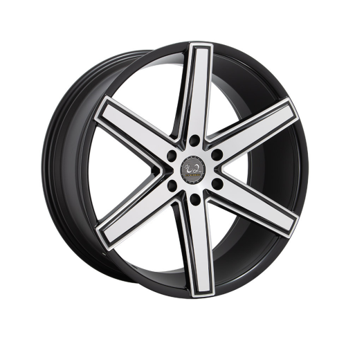 U2 Wheel U2-56-M Gloss Black Machined w/ Milled Accents - Part Number WU2W056S47O18P024F520C16 U2 Wheel U2-56-M Gloss Black Machined w/ Milled Accents Photo