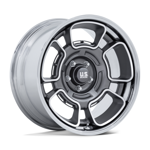 Us Mags Uc147 Flagstaff Anthracite w/ Machined Face And Chrome Lip - Part Number UC147AD20115006N Us Mags Uc147 Flagstaff Anthracite w/ Machined Face And Chrome Lip Photo