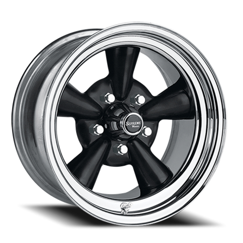 US Wheel Supreme Black And Chrome