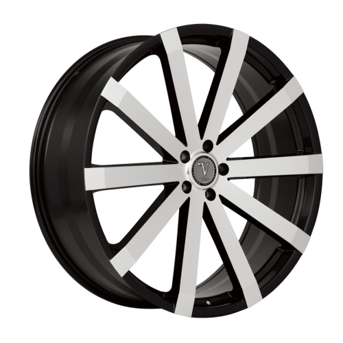 Velocity VW12-M Gloss Black Machined - Part Number WVWW012S51O16P024F512C16 Velocity VW12-M Gloss Black Machined Photo