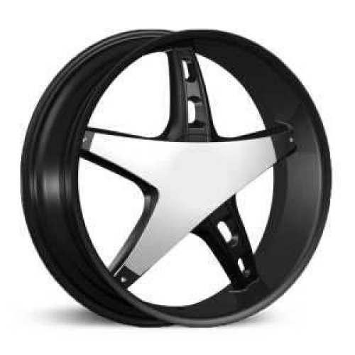 Velocity Vw930 Black w/ Milled Line & Chrome Insert Photo