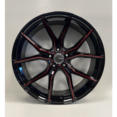 Velsen 531 Black Milled w/ Red Line - Part Number WVSW531S17O23P010F442C13 Velsen 531 Black Milled w/ Red Line Photo