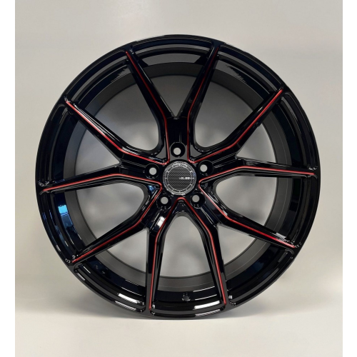 Velsen 531 Black With Red Milling - Part Number VEL531-8865BWR Velsen 531 Black With Red Milling Photo