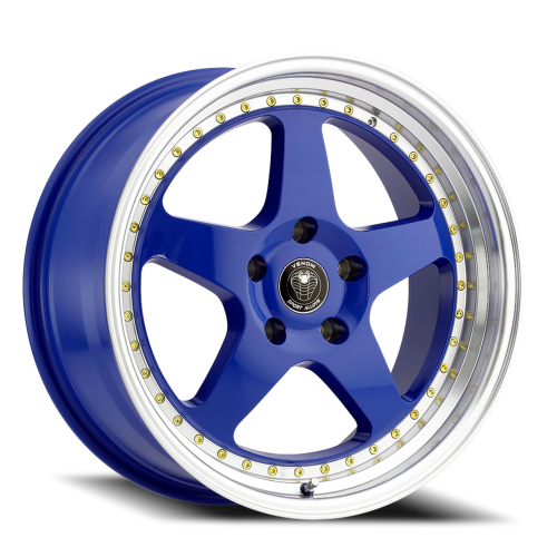 Venom 11 Gloss Blue Machined Lip - Part Number VEN111785120+30C-K14 Venom 11 Gloss Blue Machined Lip Photo