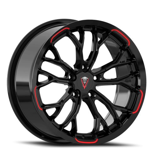 Venom 53 Gloss Black Red Milled - Part Number VEN5318855110+35B-A3 Venom 53 Gloss Black Red Milled Photo