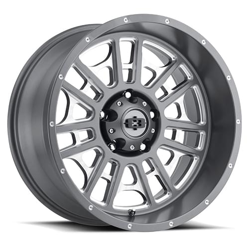 Vision Offroad Widow 418 Satin Gray Milled Photo